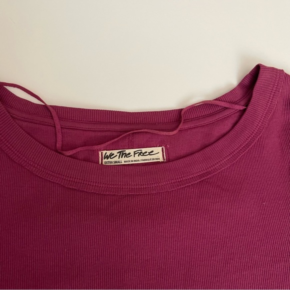 We the Free Daisy Ribbed Braided Cotton long sleeve cuff blouse top - XS - Picture 7 of 7